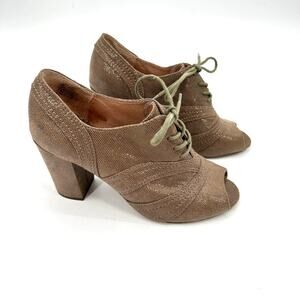 SEYCHELLES Eternity Peep Toe Lace Up Open Toe Oxford Bootie // 7.5